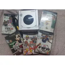 Consola Gamecube Platino 5 Juegos, Fifa, Original, Nfl