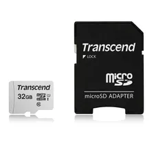 Transcend 32gb Ts32gusd300s-ae Uhs-i U1 Microsd Memor (cqp1)