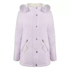 Jaqueta Feminina Parka Dupla Face Teddy