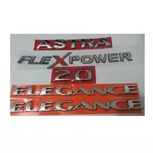 Kit Emblema Astra Elegance 2.0 Adesivo Resinado Flex Power 