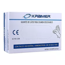Guantes De Latex Para Examen Kramer ® 5 Cajas X 100 Unds