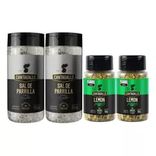 Kit 2 Sal Parrilla Pimenta 250g E 2 Tempero Lemon Pepper