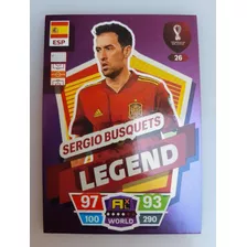 Adrenalyn Qatar 2022 - Carta Legend #26 Sergio Busquets