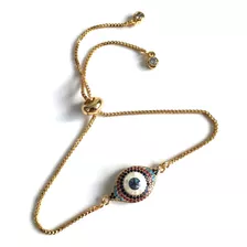 Pulsera Ajustable De Ojo Malvado Para Mujeres Joyas De Lucky