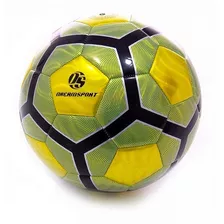 Pelota De Futbol Dream Sport N°5 Cuero Sintetico Pf16 Color Naranja/azul/amarillo