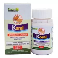 Koral 2un 60ml Rawell Pulgas E Carrapatos Ambiente