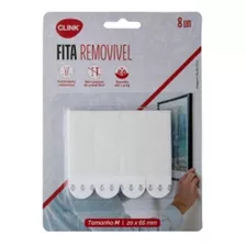 Kit Fita Adesiva Removível Plástico Velcro Colar Foto Cartaz