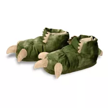 Pantufa Patas De Dinossauro 3d Com Solado De Borracha