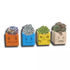 Poke Macetas Pokemon X 4 Modelos | Cactus Suculentas Envíos