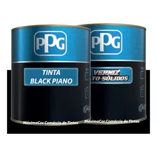 Kit De Pintura Black Piano Tinta E Verniz Ppg