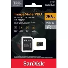 Cartão Micro Sd 256gb Imagemate Pro Extreme A2 4k 200mb