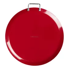 Comal De 30cm Vasconia Básicos De Aluminio Rojo Con Duraflon