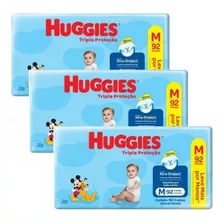 Kit C/3 Pacotes Fralda Huggies Tripla Proteção