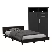 Combo Grot Para Habitación Incluye Cama Semi Doble Y Closet