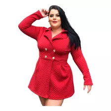 Casaco Sobretudo Plus Size Feminino Tamanhos Grandes Frio