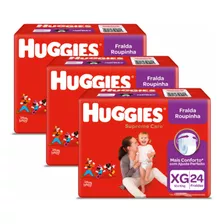 Kit C/3 Fralda Roupinha Huggies Supreme Care Frete Grátis