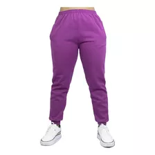 Calça Moletom Feminina Fitness Flanelada Basica Cintura Alta