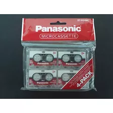Microcassette Panasonic Pack / 4 Fitas Mc-60 Min Virgens 