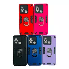 Carcasa Para Xiaomi Redmi 12c Anti Golpes Anillo Colores