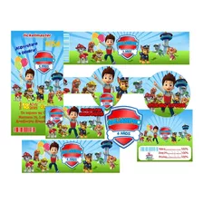 2x1 Kit Imprimible Paw Patrol 3, Fiesta Infantil Niños