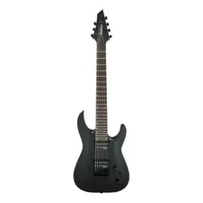 Guitarra Elétrica Jackson Js Series Js22-7 Dka Ht Dinky De Choupo Satin Black Satin Com Diapasão De Amaranto