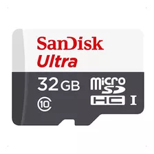 Cartão De Memória Sandisk Sdsquns Ultra Com Adaptador Sd32gb