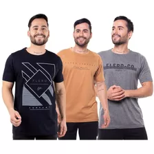 Kit 7 Camisetas Camisas Blusas Malha Fio 30.1 Atacado  