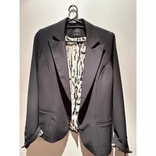 Blazer Negro Ayres Medium En Excelente Estado