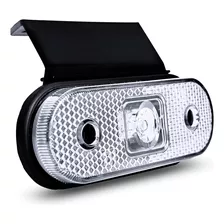 Lanterna Lateral Facchini Led Saída Fios C/ Suporte Branca