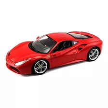 Burago 1/18 Scale Diecast - 18-16008 Ferrari 488 Gtb Rosso R