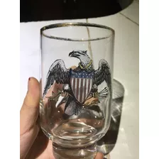 Vaso Escuedo Emblema Estados Unidos De Norte America Vintage