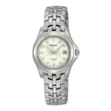 Seiko Diamantes Pulsera Nacar Dial Mujer Reloj Sxdc11