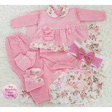 Roupa Bebe Reborn Kit Completo Com 7 Itens Luxo 12x S/ Juros Poá