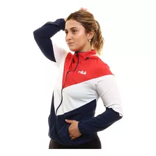 Campera De Mujer Fila Rompeviento Rojo/blanco/marino