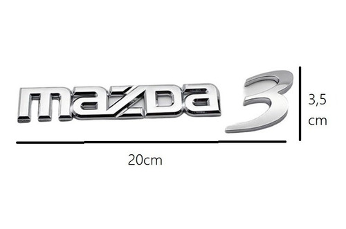 Emblema Logo Baul Trasero Maletero Para Mazda 3 Foto 2