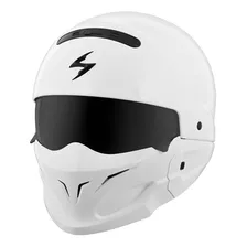 Casco Para Moto Multi-modular Scorpionexo Covert Gloss White Solid Talla Xxl 