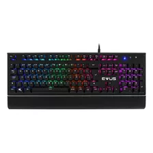 Teclado Mecânico Gamer Evus Tc08b Blackout Cor De Teclado Preto Idioma Português Brasil