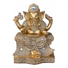 Ganesha Estátua Decoração Casa Luxo Sorte Deus Hindu