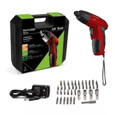 Kit Parafusadeira Elétrica 4,8v C/ Maleta + 44pçs Multilaser