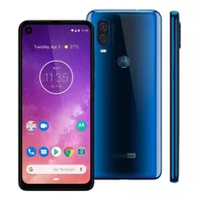 Motorola One Vision 128 Gb Azul - Excelente - Usado