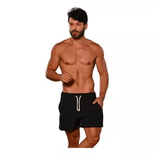 Bermuda Short Masculina Linho Cordão Curto Viscose