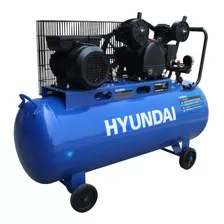 Compresora Hyundai 100l 2hp 115psi 110v/60hz Hyac100c Color Azul Frecuencia 60 Hz