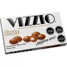 Chocolate Vizzio 120g Costa Almendras Cubiertas C/chocolate