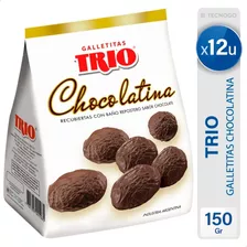 Galletitas Pepas Trio Chocolatina Mejor Precio - Pack X12 