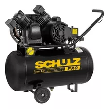 Compressor De Ar Elétrico Schulz Pro Csv 10/50 Monofásica 46l 2hp 220v 60hz Preto