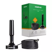 Antena Interna Tv Digital Intelbras Uhf Hdtv Ai2031 5m Cabo