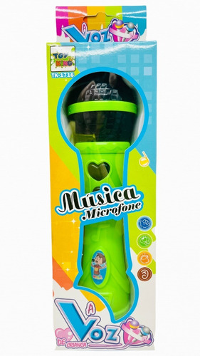 Microfone Infantil Brinquedo Musica Som E Voz Da Criança 