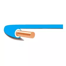 Fio Rígido/sólido 750v 6mm Corfio Rolo De 50metros Azul