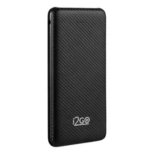 Carregador Portátil Power Bank I2go 10000mah Cor Preto