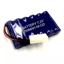 Bateria 7,2v 700mah Ni-cd Para Carrinho Conector Tamyia